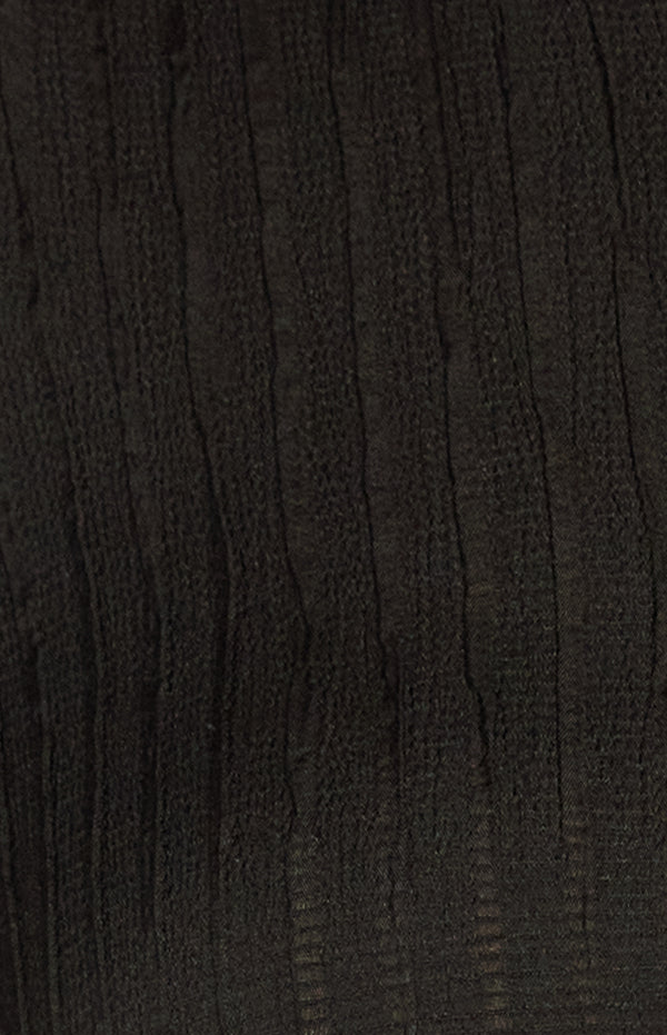 Gigot Sleeves Textured Button Up Shirt