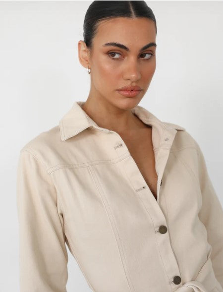 SONNY NATURAL CROCHET DRESS