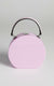 mini hard-shell bag is a fluro shade of lilac
