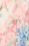 Floral Print Waterfall Hem Midi Dress