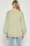 Oversized Bubble Sleeve Cardigan