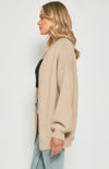 Oversized Bubble Sleeve Cardigan