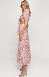 Printed Set with Top and Wave Seam Skirt