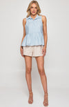 PaleBlue Top Singlet